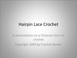 Hairpin Lace Crochet