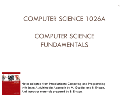 Intro - Computer Science