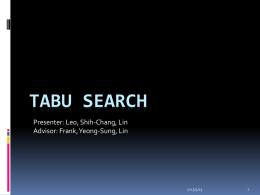 Tabu Search