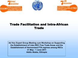 Trade Facilitation and Intra