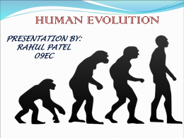 Evolution ???