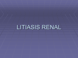 LITIASIS RENAL