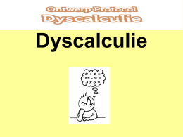 Dyscalculie