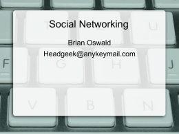 Social Networking Slides (Short Presentation)