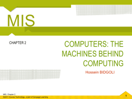 Chapter 2 Computers: The Machines Behind Computing