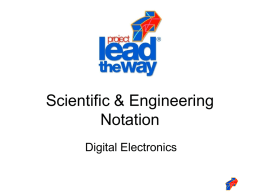 Scientific & Engineering Notation