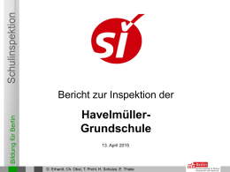 Berichtspräsentation (PowerPoint) - Havelmüller