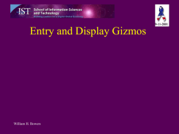 Entry and Display Gizmos