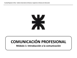 COMUNICACIÓN PROFESIONAL Módulo 1: Introducción a la