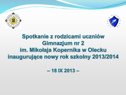 spotkanie_rodzicow_2013 - Gimnazjum nr 2 w Olecku