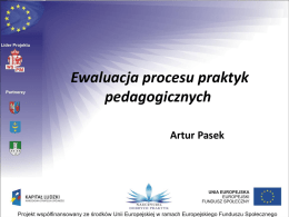 Ewaluacja procesu praktyk pedagogicznych