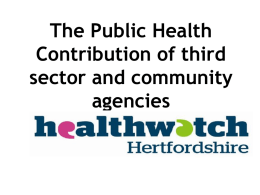 The Public Health Contribution of third sector and