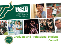 GPSC Overview - Graduate and Professional Student Council