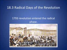 18.3 Radical Days of the Revolution