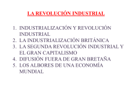 la revolución industrial - Sagrado Corazón