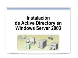 Instalacion de Active Directory en Windows Server