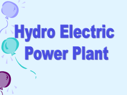 save-HYDRO ELECTRIC POWER PLANT