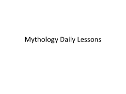 Mythology Daily Plans 2014