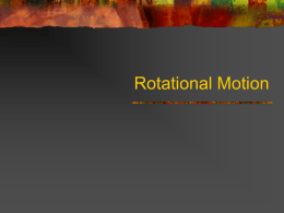 AP Rotational Motion 9_05 rev