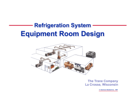 Refrigeration Sytem Equipment Room Design