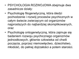 Psychologia 1