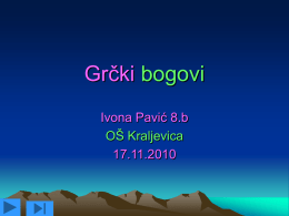 Grcki bogovi - Ivona Pavic