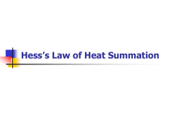 Hess`s Law PPT