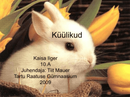 Küülikud (autor Kaisa Ilger)