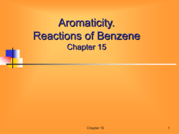 Chapter 14: reactions of Benzene and Substituted Benzenes Page