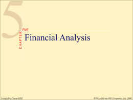 Lesson 5 financial analysis