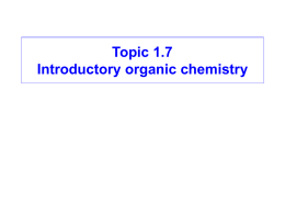 AS1.7.1About organic chemistry: hazard and risk in organic chemistry