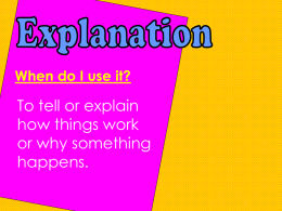 explanation text power point
