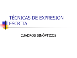 TÉCNICAS DE EXPRESION ESCRITA