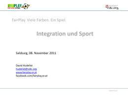 Integration and Sport - hattrick