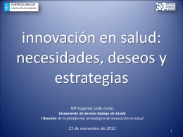 innovación - Sociedad Española de Informática de la Salud