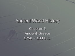 Ancient World History - Ash Grove R