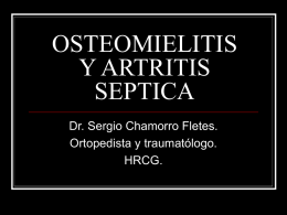 OSTEOMIELITIS Y ARTRITIS SEPTICA