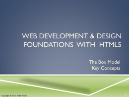 Lecture 4 CSS Box Model