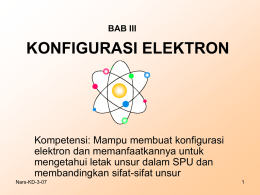 2. Konfigurasi Elektron