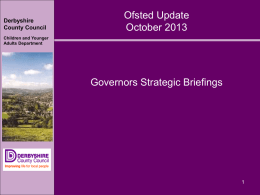Renewed Ofsted focus - Derbyshire County Council