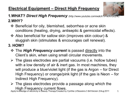 Direct High Frequency Machine