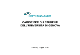 Presentazione riUNIGE - Università degli Studi di Genova