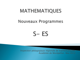 EN S - Académie de Montpellier, pages mathématiques