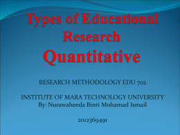 quantitative research presentation