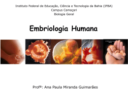 Embriologia Humana – sist reprodutor