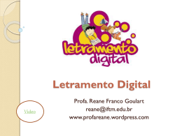 Letramento Digital - Professora Reane