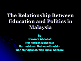 EDUCATION IN MALAYSIA - Emmy Nadia : A Teacher E
