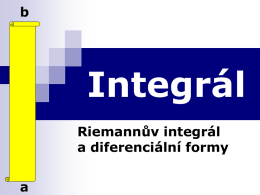 Integrál a diferenciální formy