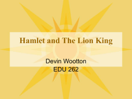 ppt: Lion King and Hamlet