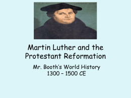 Martin Luther and the Protestant Reformation